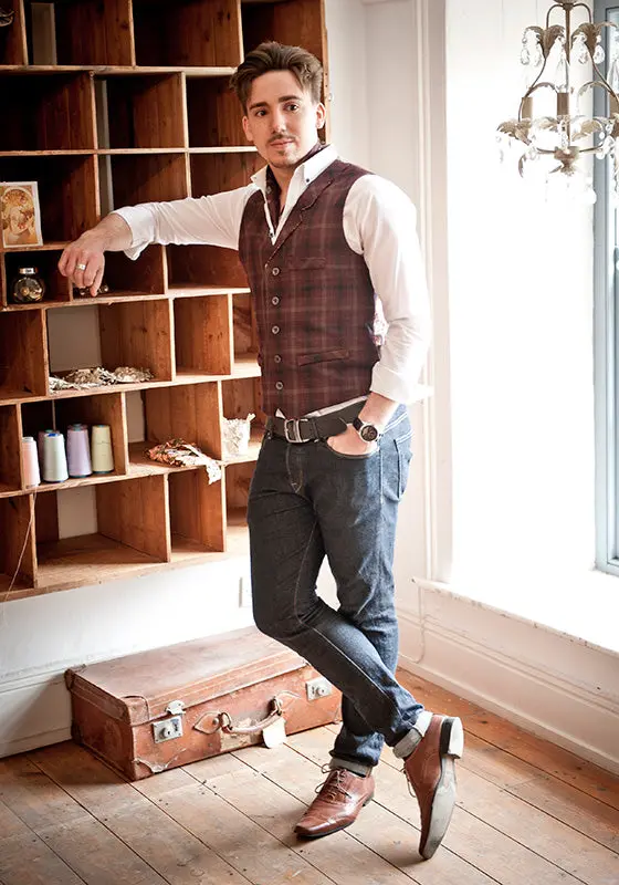 Sew La Di Da Vintage Mr London Waistcoat - Printed Copy Shop (+£7.00) 1
