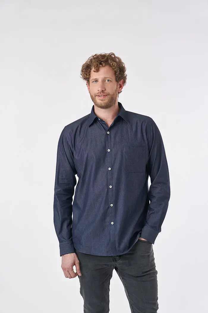 Sew Over It Men's Hackney Shirt - Printed Copy Shop (+£7.00) 1
