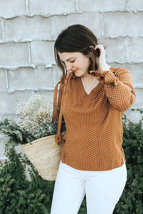 Sew To Grow Seoul Blossom Blouse - Printed Copy Shop (+£5.00) 1