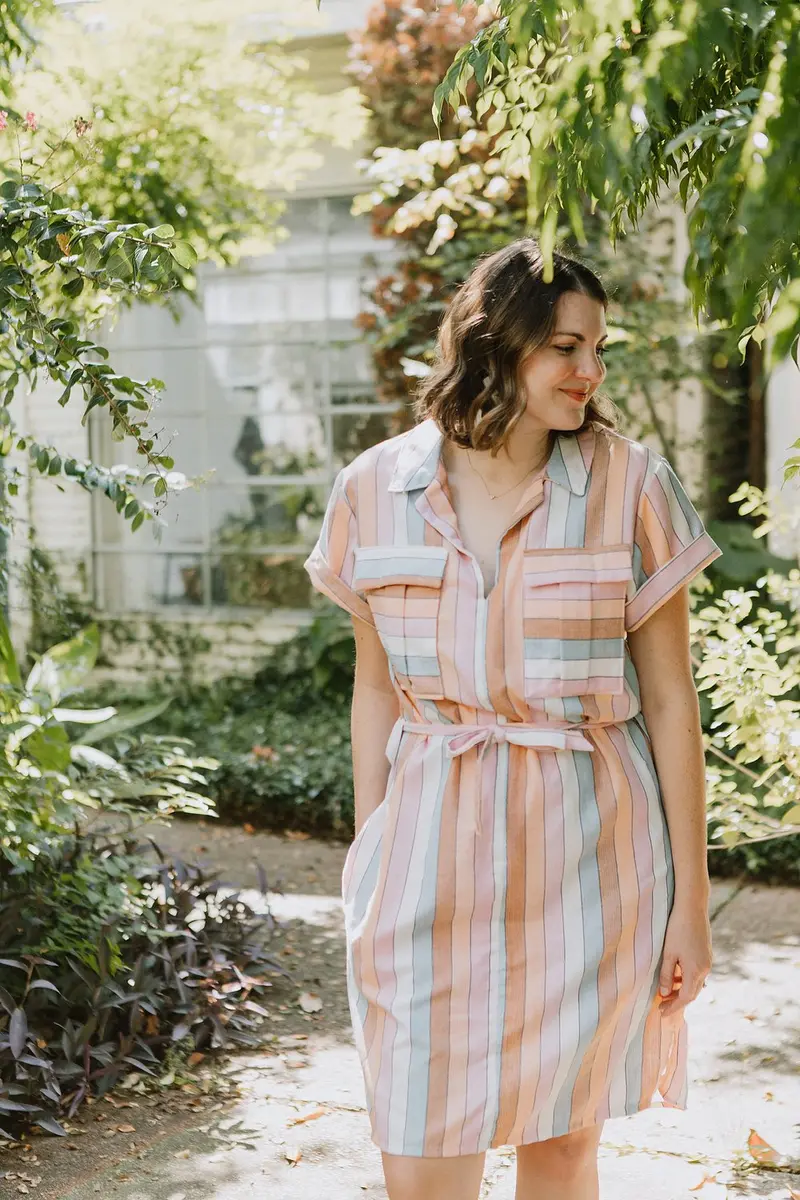 Sew To Grow Sydni Shirt-Dress - Printed Copy Shop (+£7.00) 1