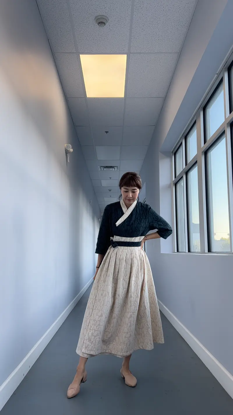 Sewing Therapy Hanbok Wrap Dress 1