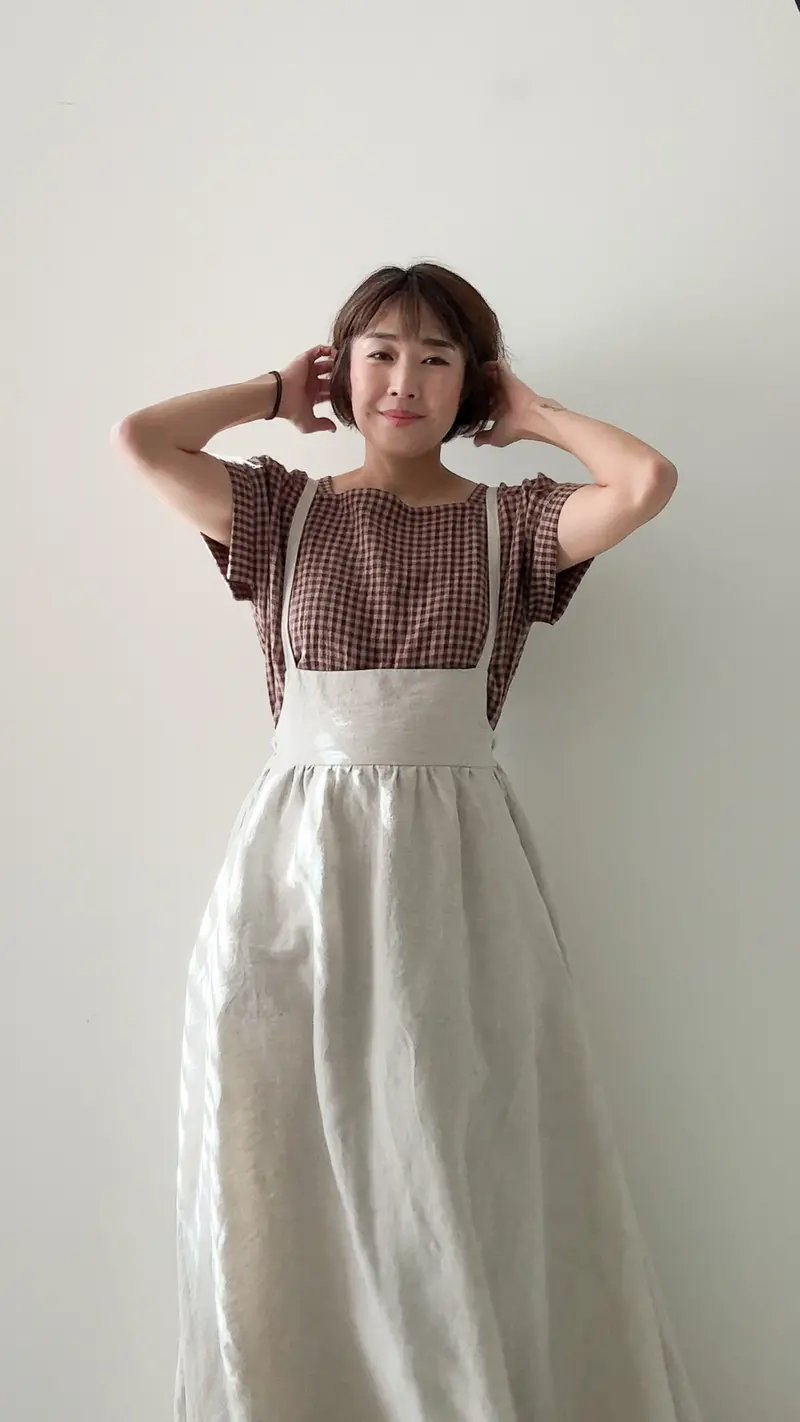 Sewing Therapy Low Bib Pinafore 1