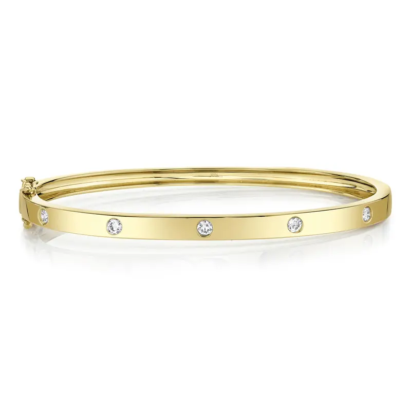 Shy Creation® Bezel Horizon Bangle Bracelet 1