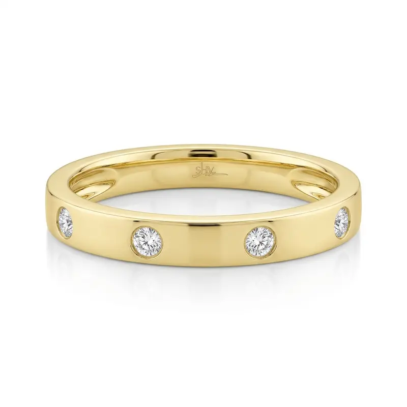 Shy Creation® Bezel Horizon Diamond Band 1