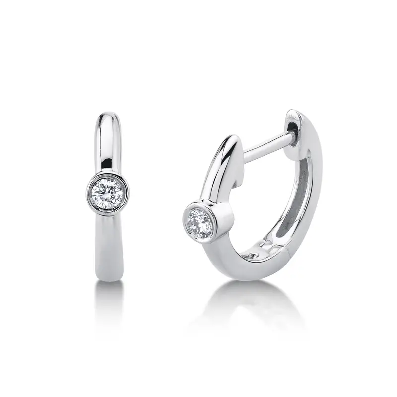 Shy Creation® Bezel Spark Huggies 1