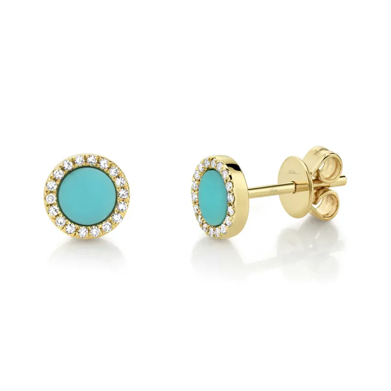 Shy Creation® Blue Moon Turquoise Earrings 1