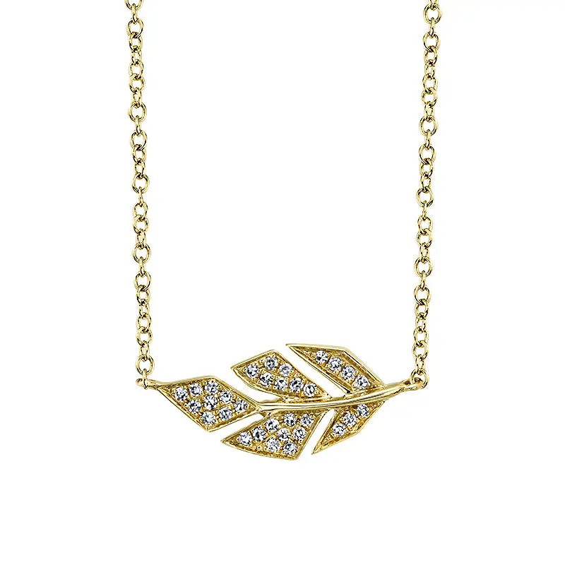 Shy Creation® Golden Driftleaf Pendant 1