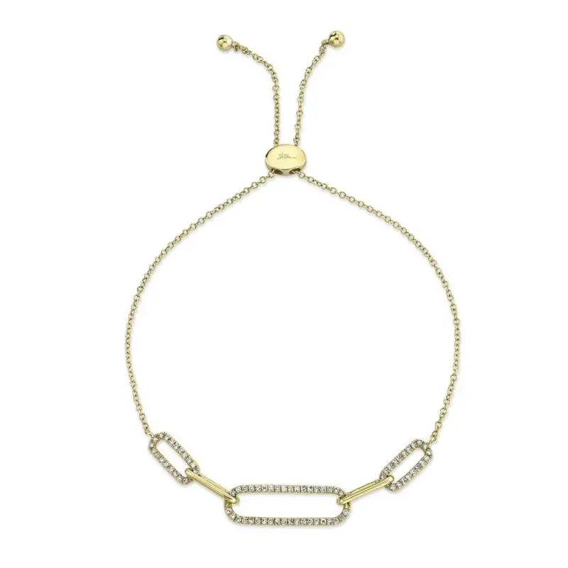Shy Creation® Luster Link Diamond Bolo Bracelet 1
