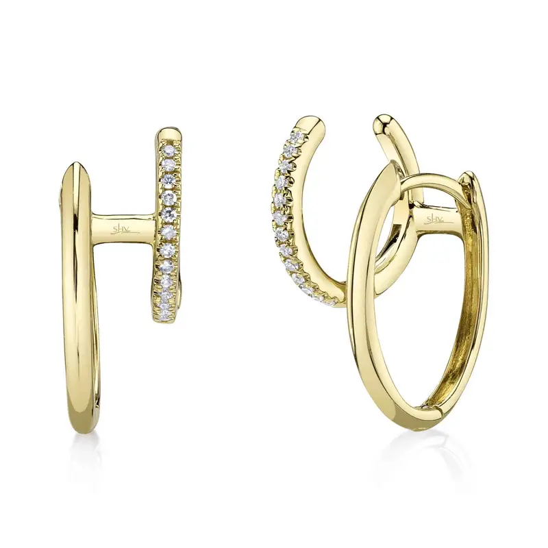 Shy Creation® Luxe Loop Double Huggies 1