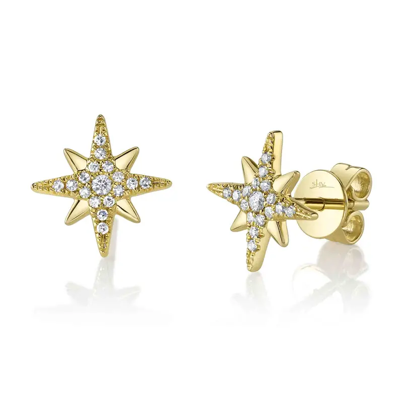 Shy Creation® North Star Diamond Studs 1