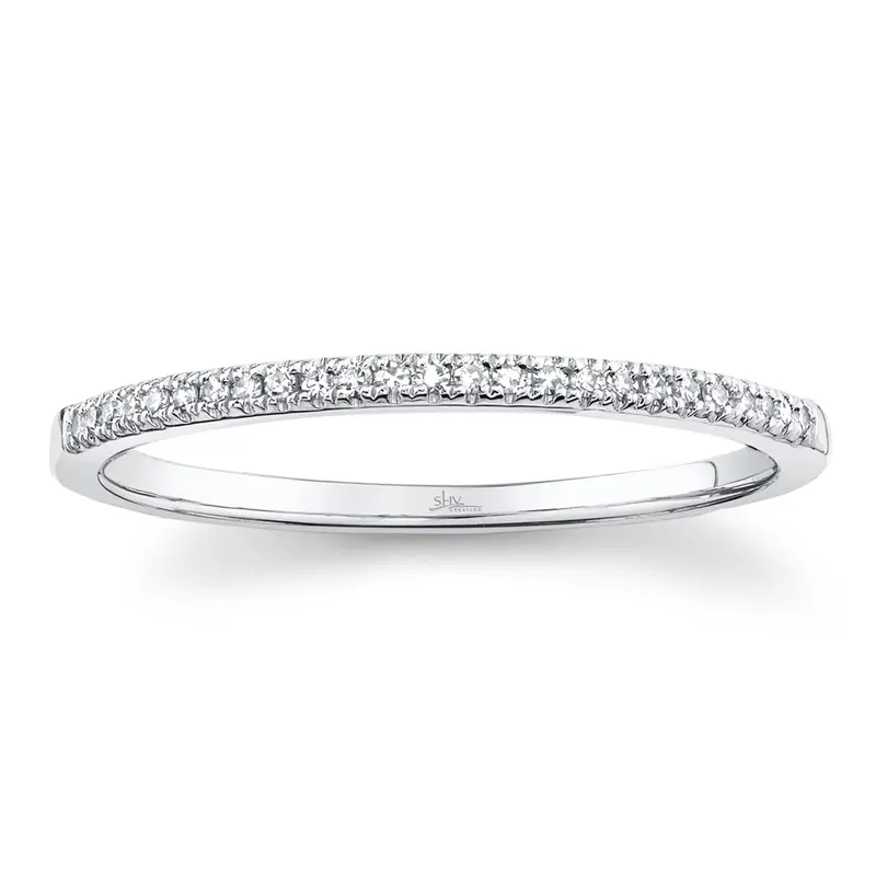 Shy Creation® Petite Pavé Diamond Band 1