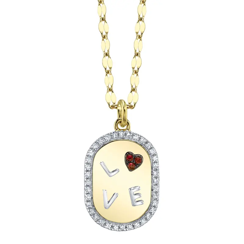 Shy Creation® Ruby Heart Love Pendant 1