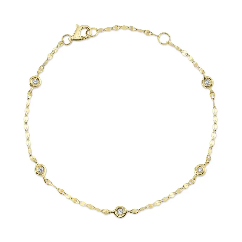 Shy Creation® Sparkpulse Bezel Diamond Bracelet 1