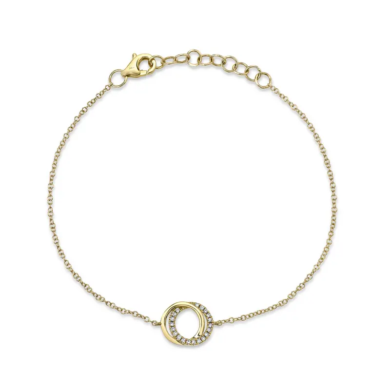 Shy Creation® Truebond Love Knot Diamond Bracelet 1