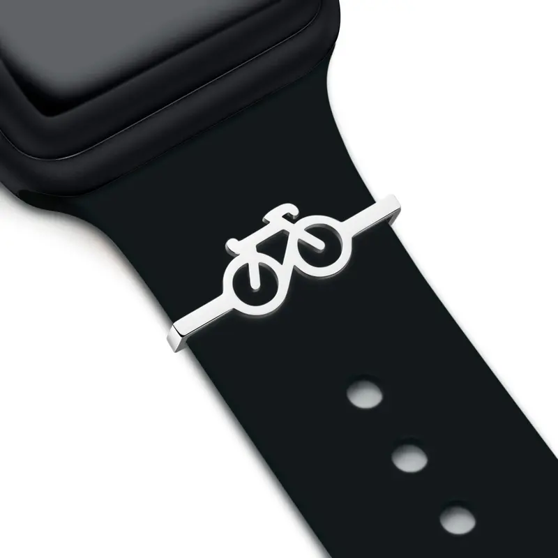 Silver Bike Charm + Band 1
