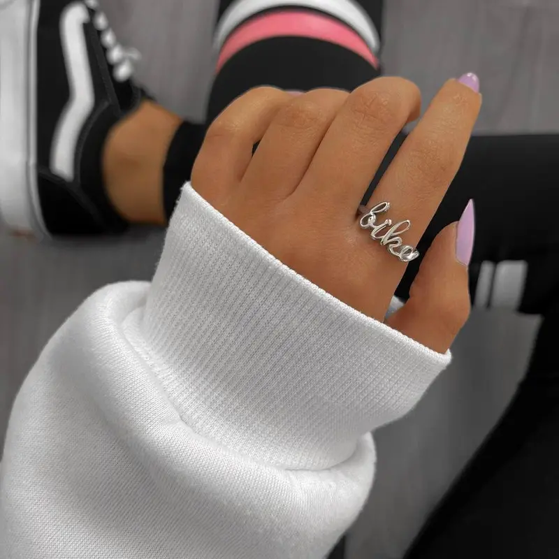 Silver Bike Ring 2