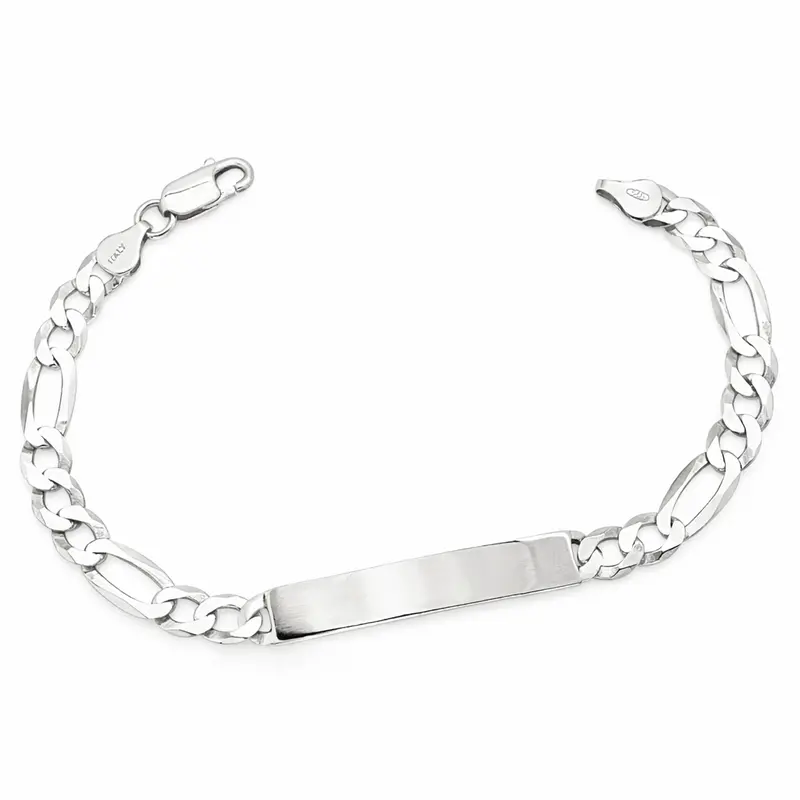 Silver Classic Id Bracelet 1