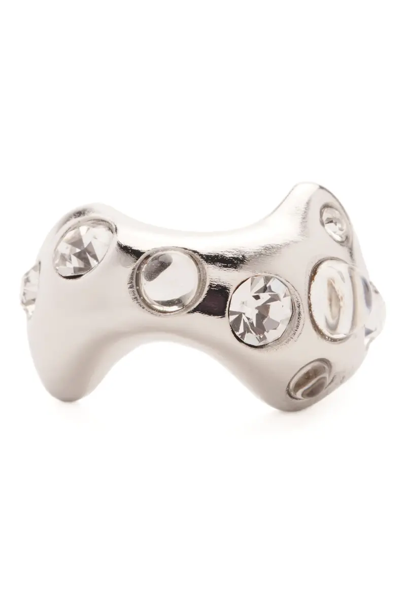 Silver Clear Bat Ring 1