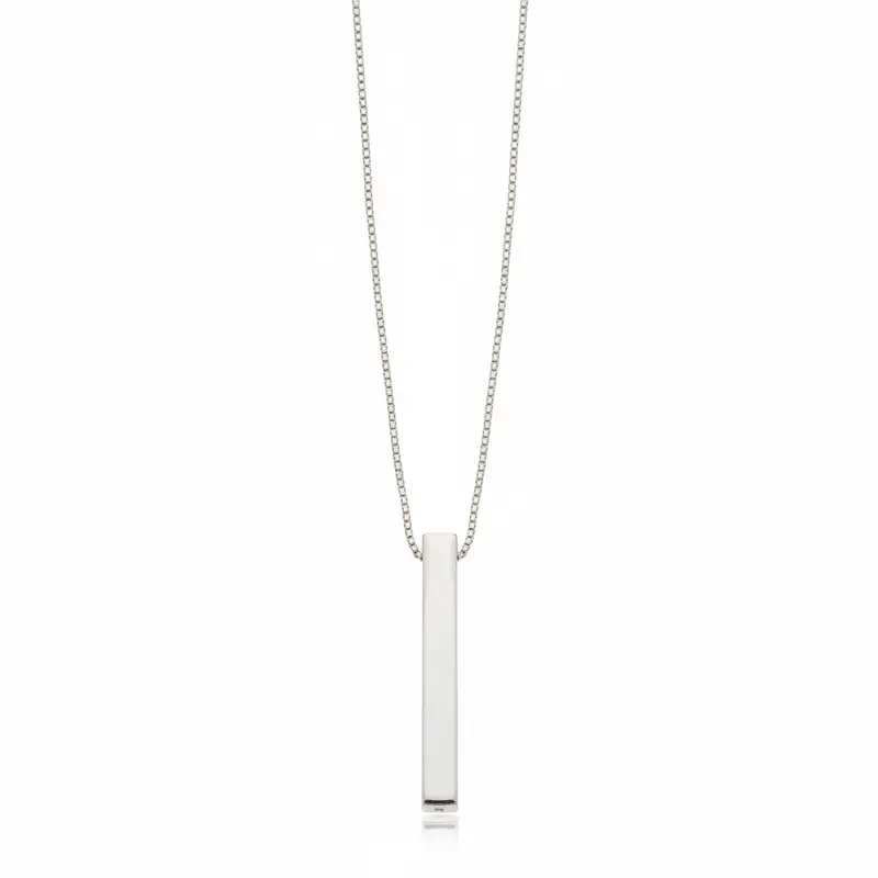 Silver Dropbar Pendant 1