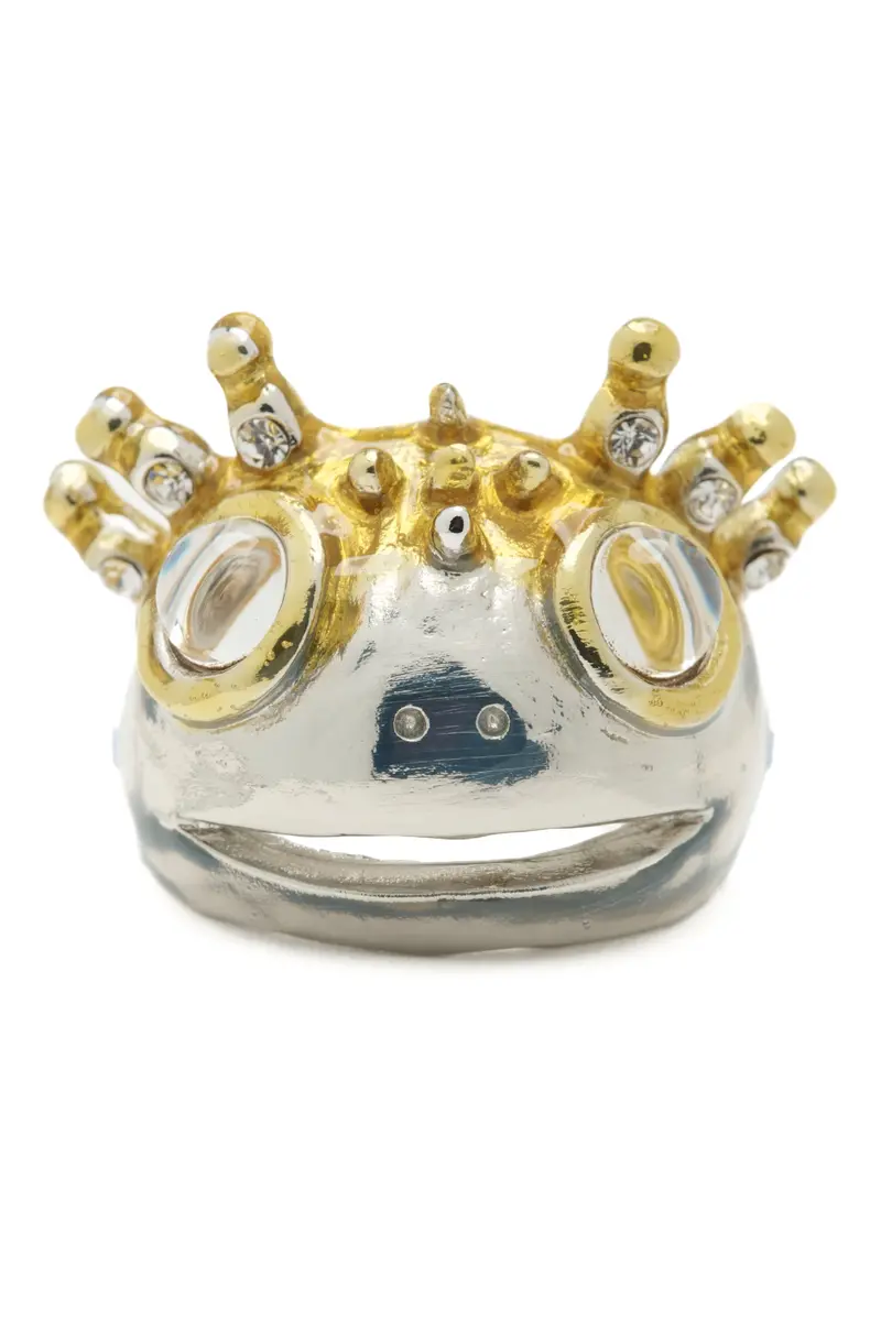 Silver Gold Axolotl Ring 1