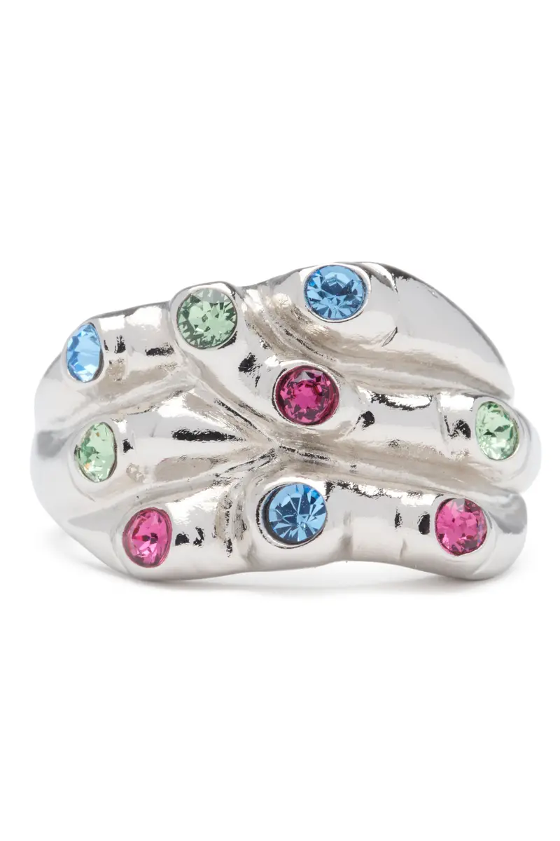 Silver Multi Stacked Ring 1