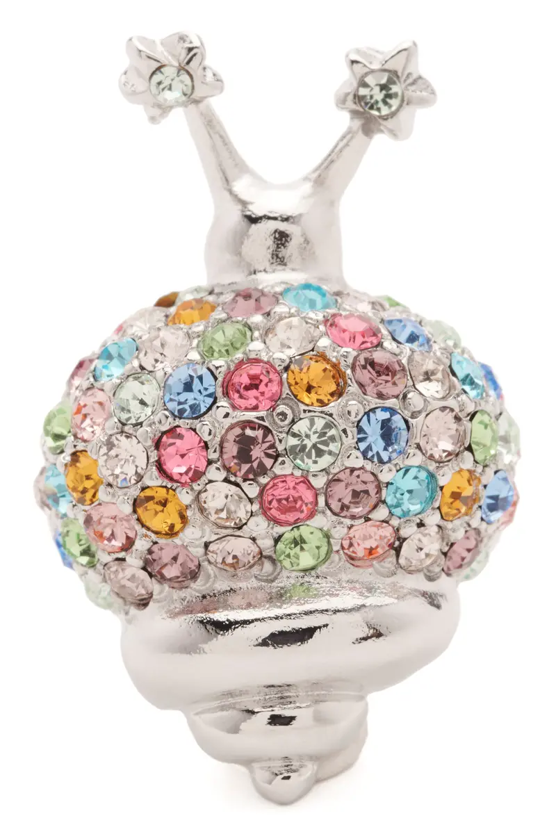 Silver Pastel Snail Ring 1