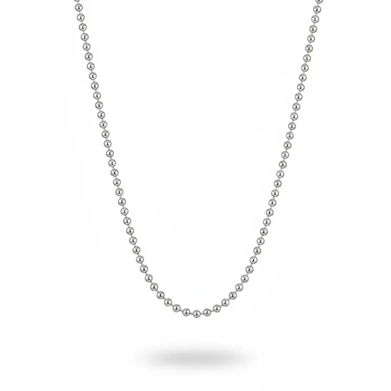 Silver Sphere Ball Chain 1