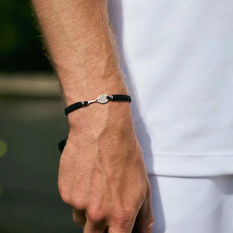 Silver Tennis Braided Bracelet 2