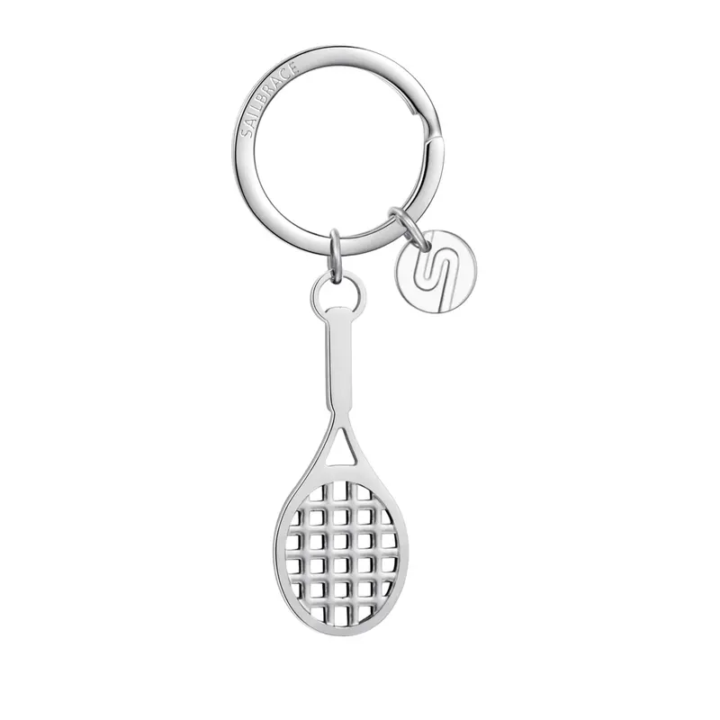 Silver Tennis Keychain 1