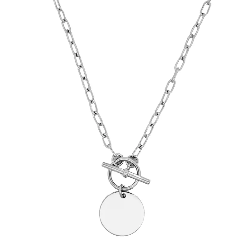 Silverline Disc Toggle Necklace 1
