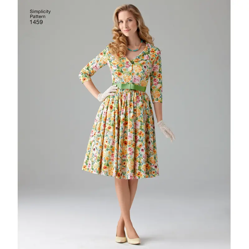 Simplicity 1950'S Vintage Dress S1459 1