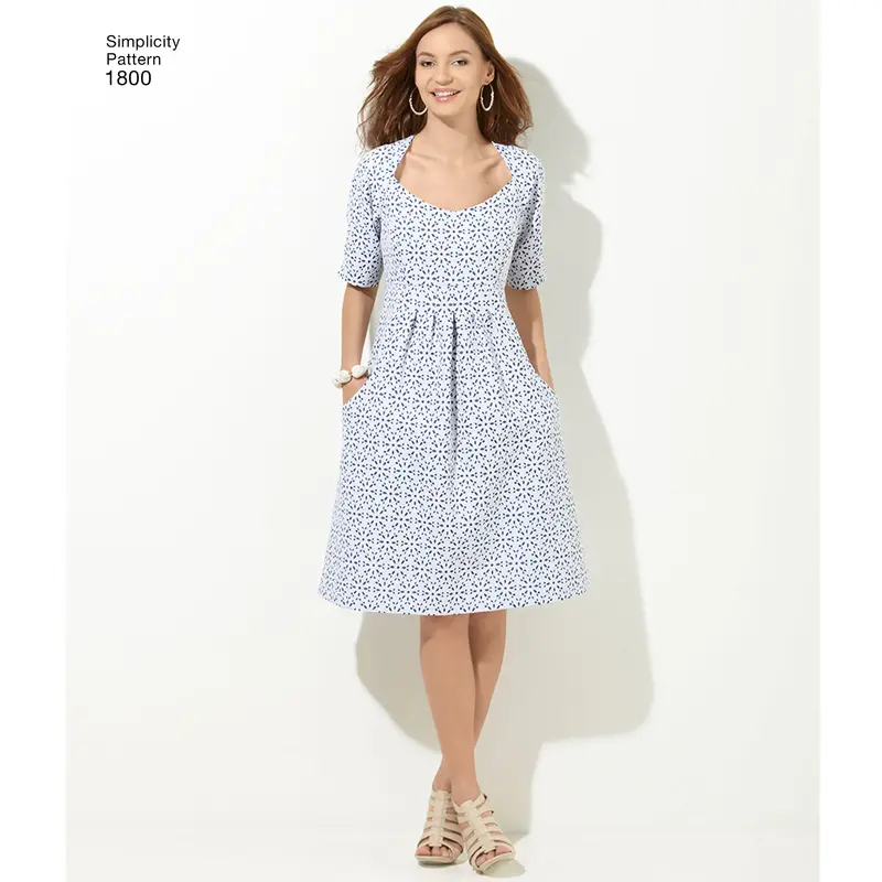 Simplicity Amazing Fit Dress S1800 1