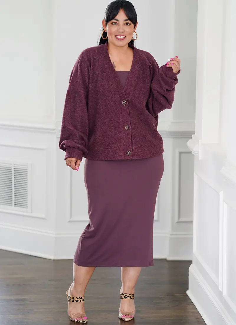 Simplicity Cardigan, Tank Top & Skirt S3010 1