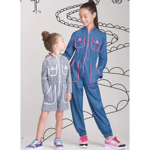 Simplicity Child Jumpsuit & Dress S9722 1