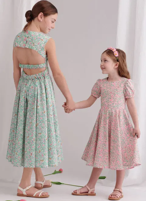 Simplicity Child/Teen Dresses S9799 1