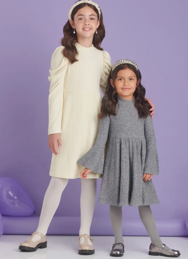 Simplicity Child/Teen Knit Dresses S9862 1