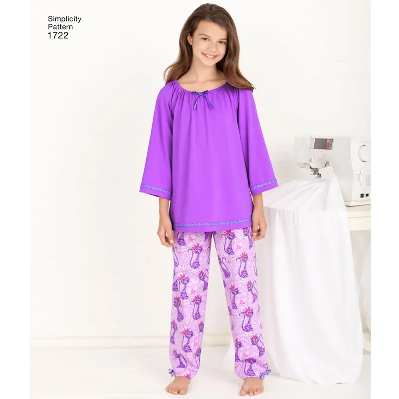 Simplicity Child/Teen Nightwear S1722 1
