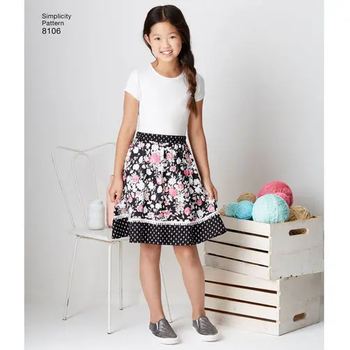 Simplicity Child/Teen Skirts S8106 1