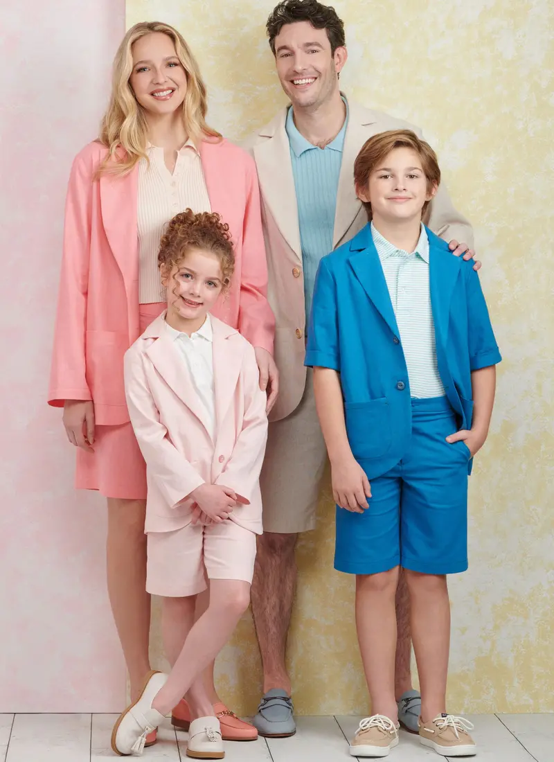 Simplicity Child/Teen/Unisex Blazer & Shorts S9930 1