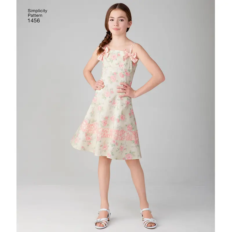 Simplicity Child/Teens Dresses And Hat S1456 1