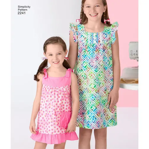Simplicity Child/Teens Dresses S2241 1