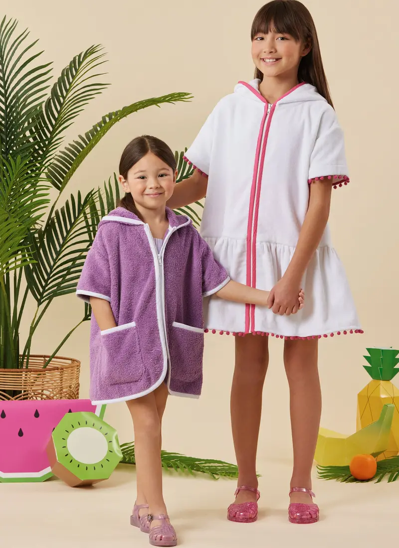 Simplicity Children's And Girls' Hooded Cover Up S3147 1