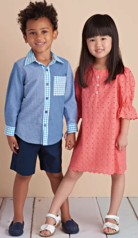 Simplicity Children's Dress And Shirt S8852 1