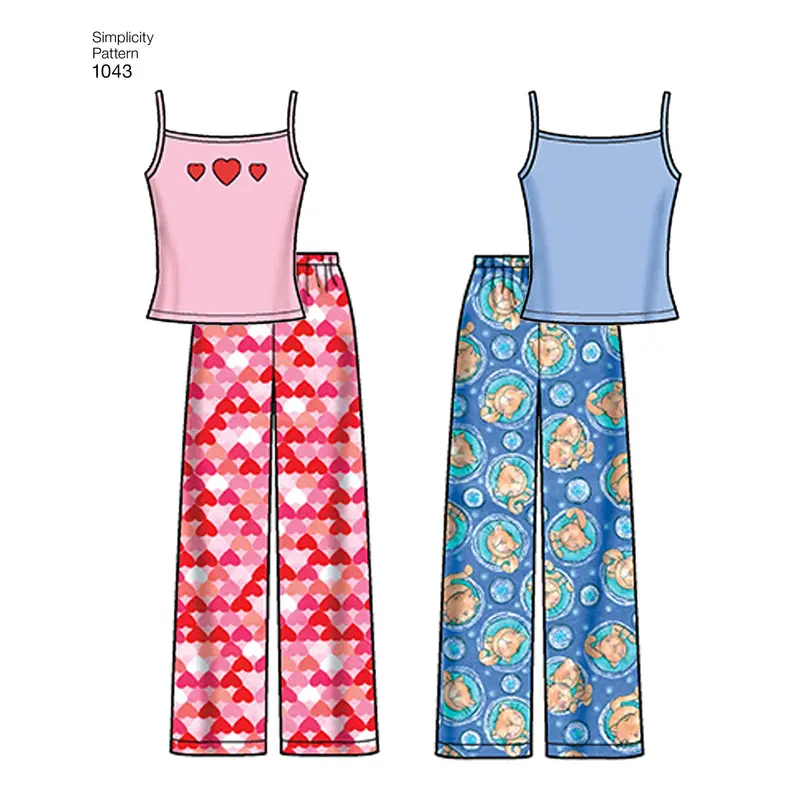 Simplicity Children's/Teens Nightwear S1043 1