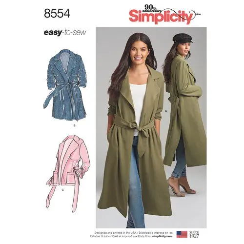Simplicity Coat And Jacket S8554 1