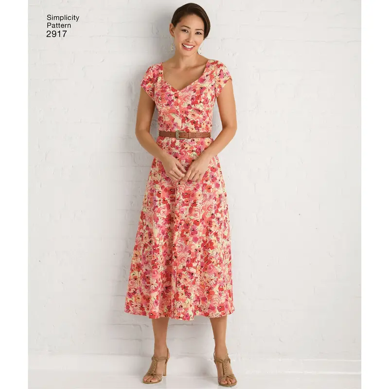 Simplicity Dress, Top And Skirt S2917 1