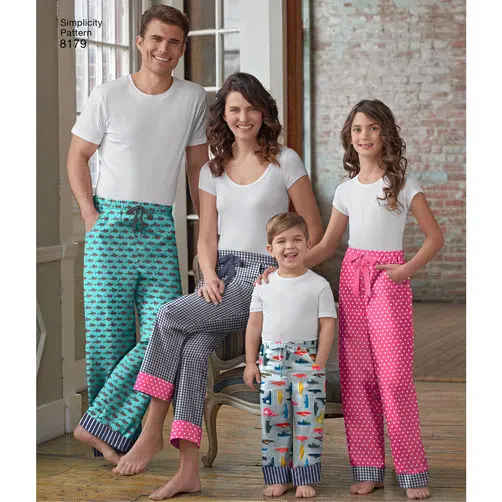 Simplicity Family Pj Bottoms S8179 1