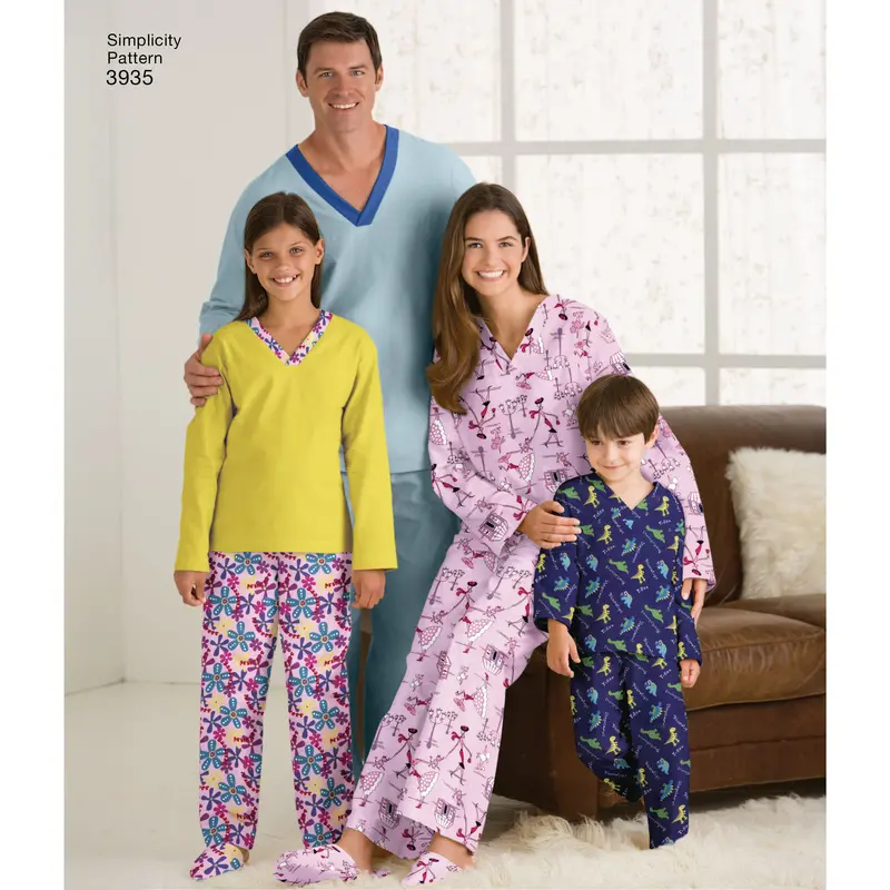 Simplicity Family Pyjamas S3935 1