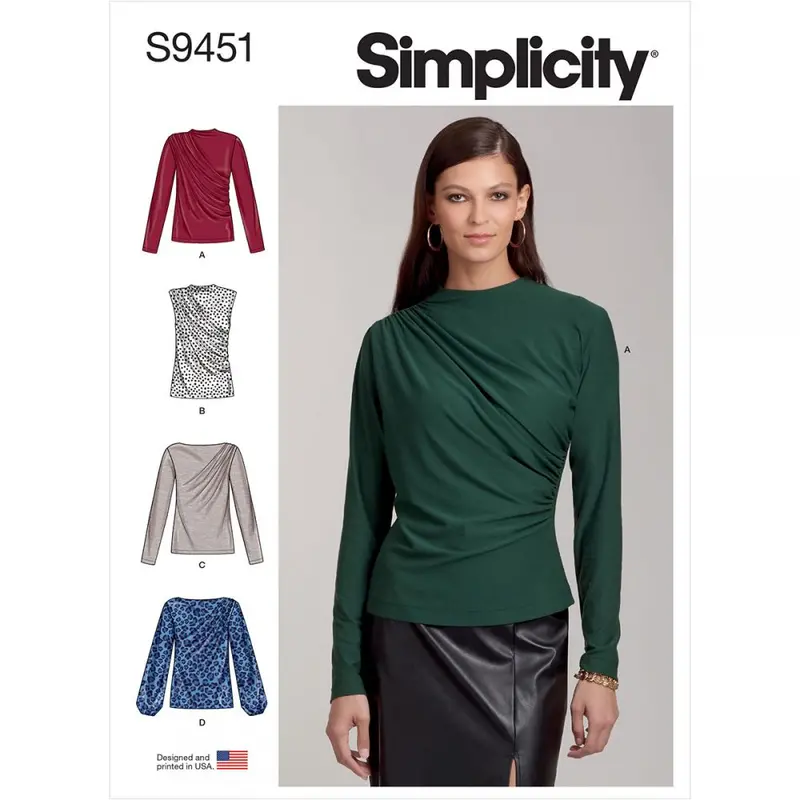 Simplicity Knit Tops S9451 1