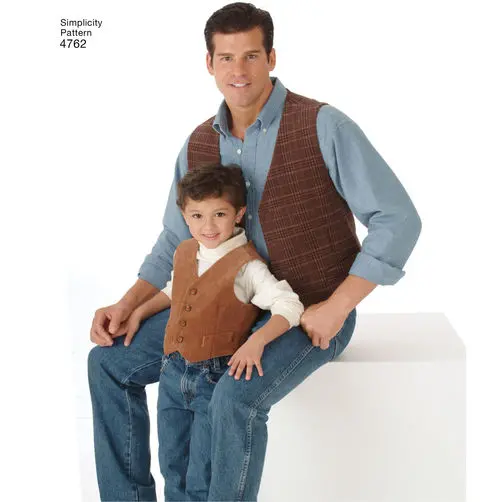 Simplicity Men/Boys Vests And Ties S4762 1